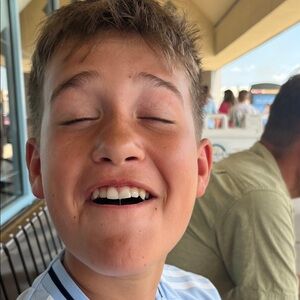 Humankind Blue and White Striped Shirt